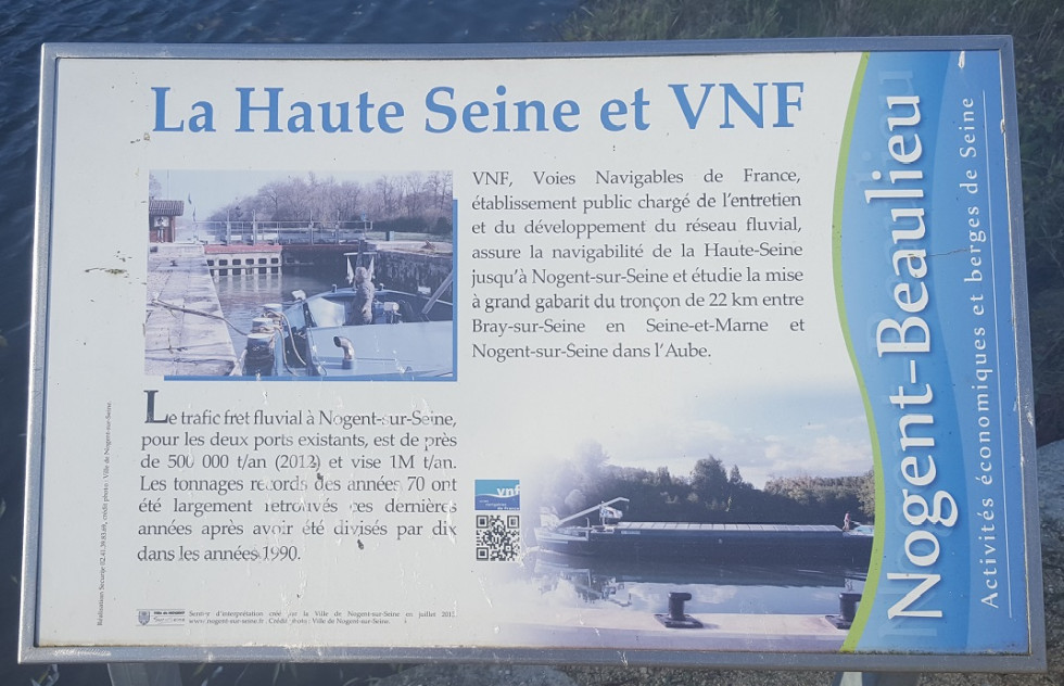 la bassée panneau vnf